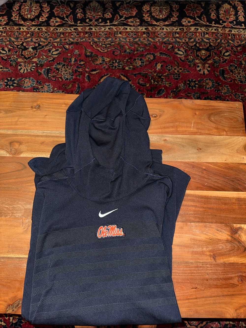 Nike Navy Ole Miss Hooded Pullover